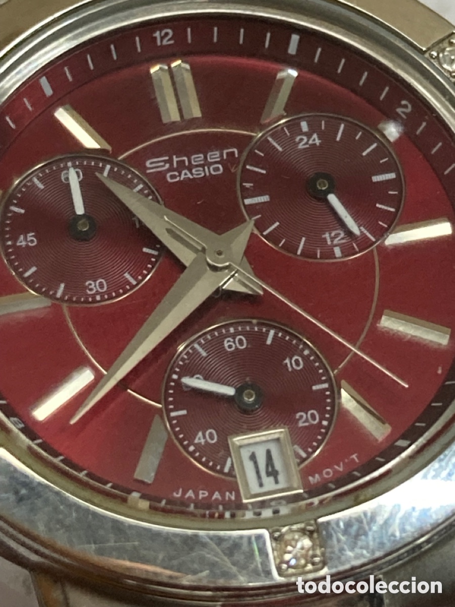 Relojes - Casio: Reloj Sheen Casio rojo/CR05-29 - Foto 2