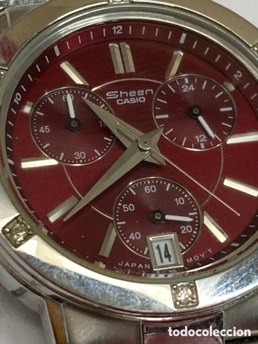 Relojes - Casio: Reloj Sheen Casio rojo/CR05-29 - Foto 3