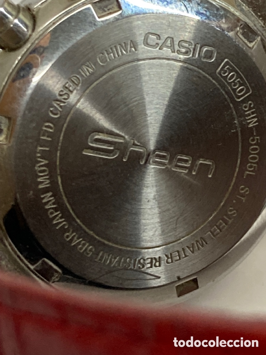 Relojes - Casio: Reloj Sheen Casio rojo/CR05-29 - Foto 4