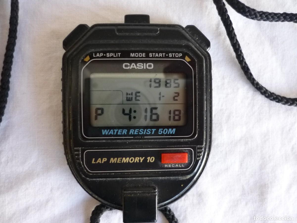 Relojes - Casio: Cron&oacute;metro de mano CASIO Lap Memory 10 funcionando - Foto 3