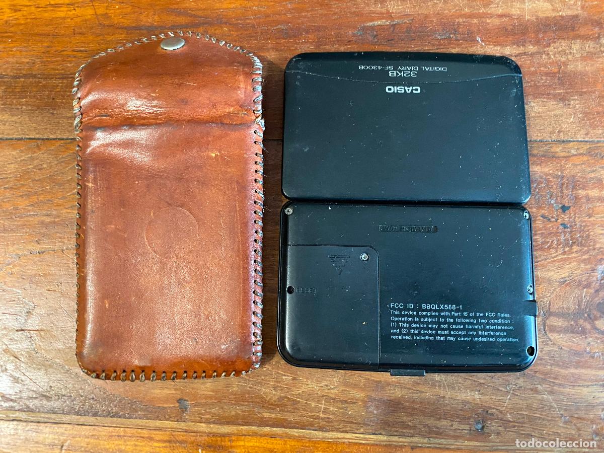 Relojes - Casio: CASIO DIGITAL DIARY SF - 4300 B 32 KB CON FUNDA CUERO - Foto 3