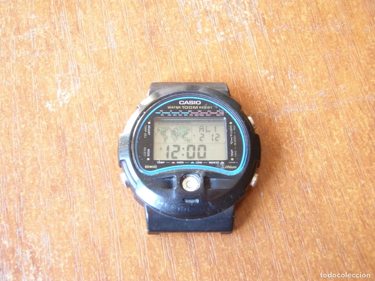 Relojes - Casio: RELOJ DIGITAL CASIO TS100 CON TERMOMETRO FUNCIONANDO - Foto 1