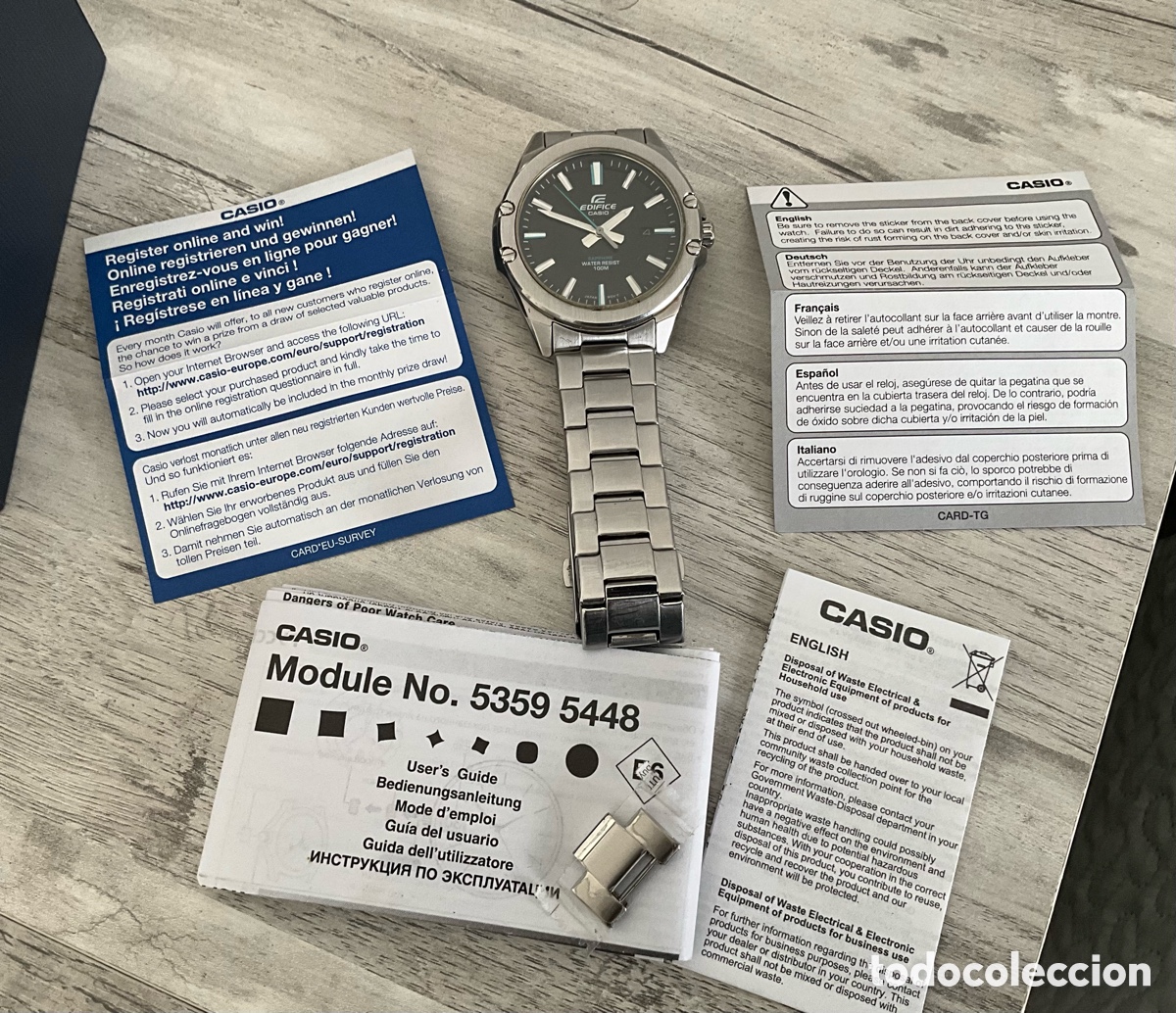 Relojes - Casio: *️⃣RELOJ CASIO&reg;️ EDIFICE. EFR S107D 1AV. COMO NUEVO - Foto 7