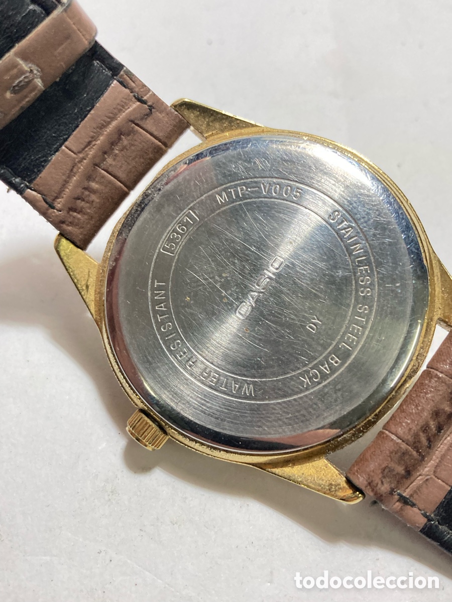 Relojes - Casio: Reloj Casio chapado MTP-V008 /cr21-34 - Foto 2
