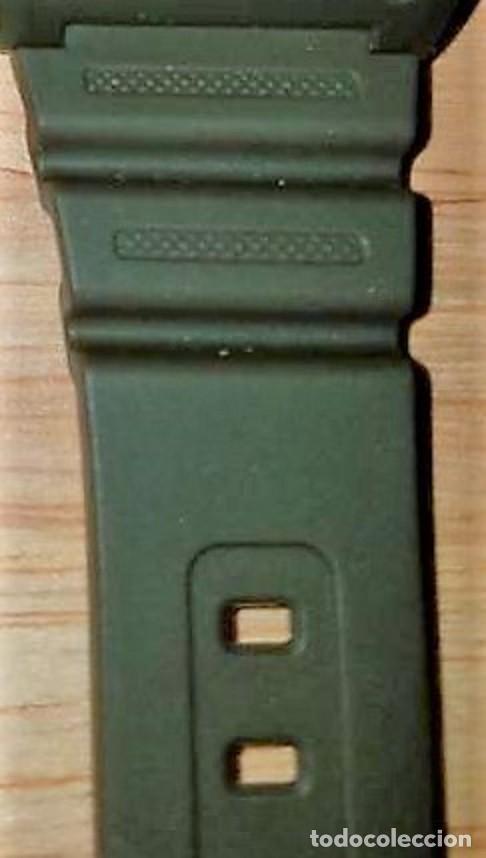 Relojes - Casio: Correa para reloj digital Casio. Verde militar. - Foto 2