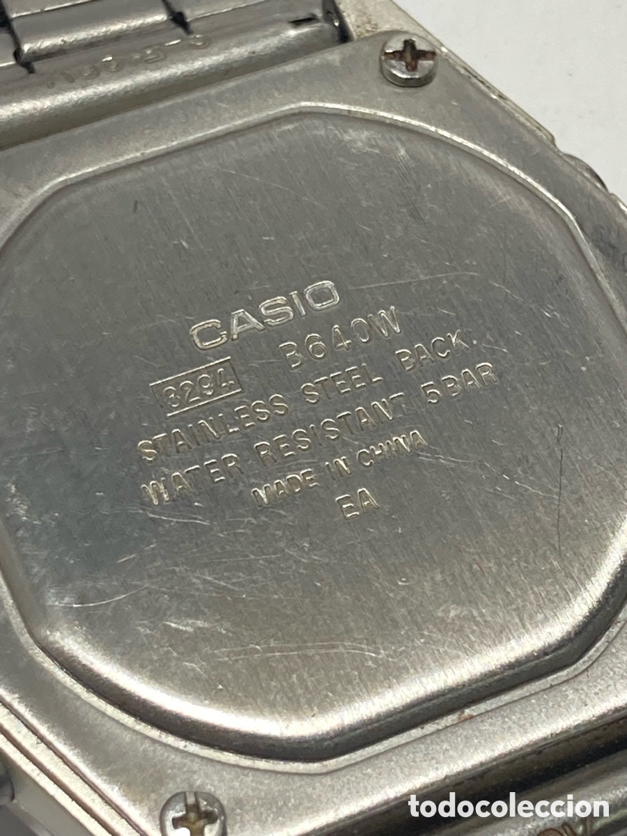 Relojes - Casio: Reloj Casio B640W iluminator plateado /CR23-46 - Foto 4