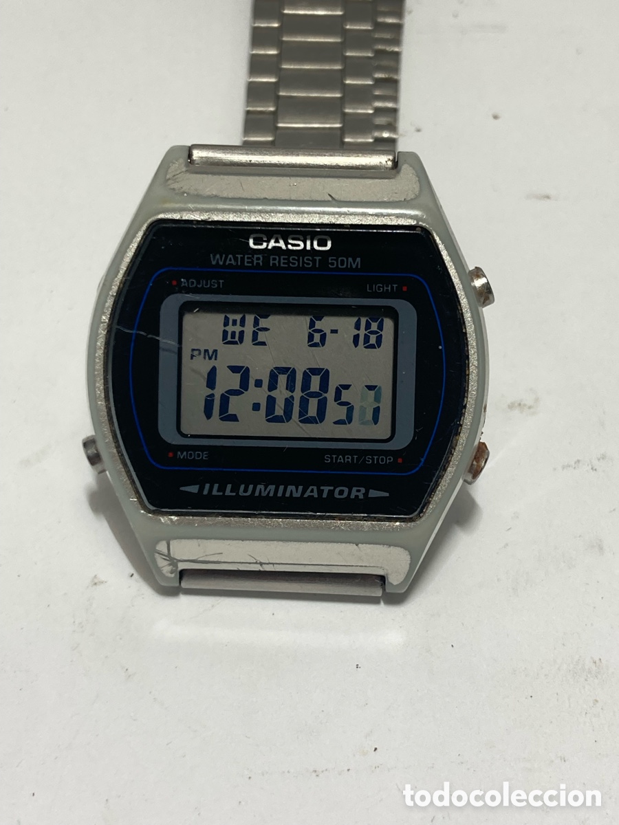 Relojes - Casio: Reloj Casio B640W iluminator plateado /CR23-46 - Foto 1