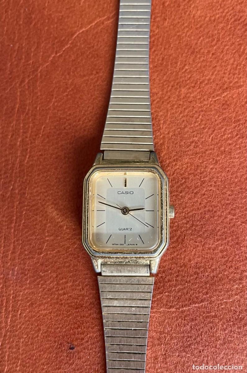 Relojes - Casio: Reloj de mujer Casio Quartz. Dorado. No comprobado funcionamiento - Foto 1