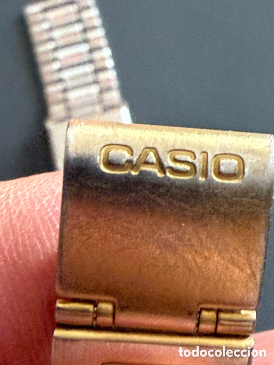 Relojes - Casio: . RELOJ CASIO. A 168. Dorado. Funcionando. Modelo dif&iacute;cil. Rombos - Foto 6