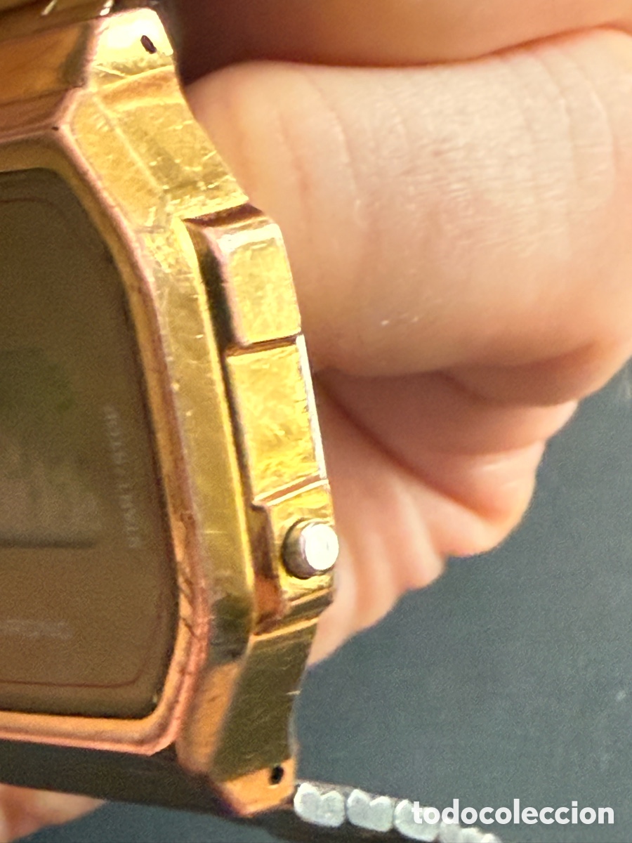Relojes - Casio: . RELOJ CASIO. A 168. Dorado. Funcionando. Modelo dif&iacute;cil. Rombos - Foto 8