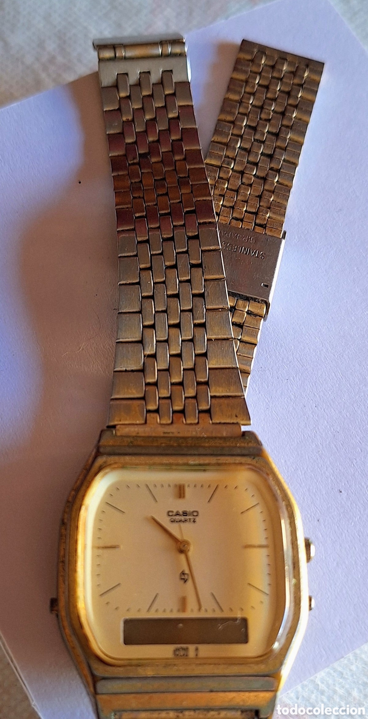 Relojes - Casio: Reloj Casio Quartz 309-AG-34OG no funciona - Foto 2