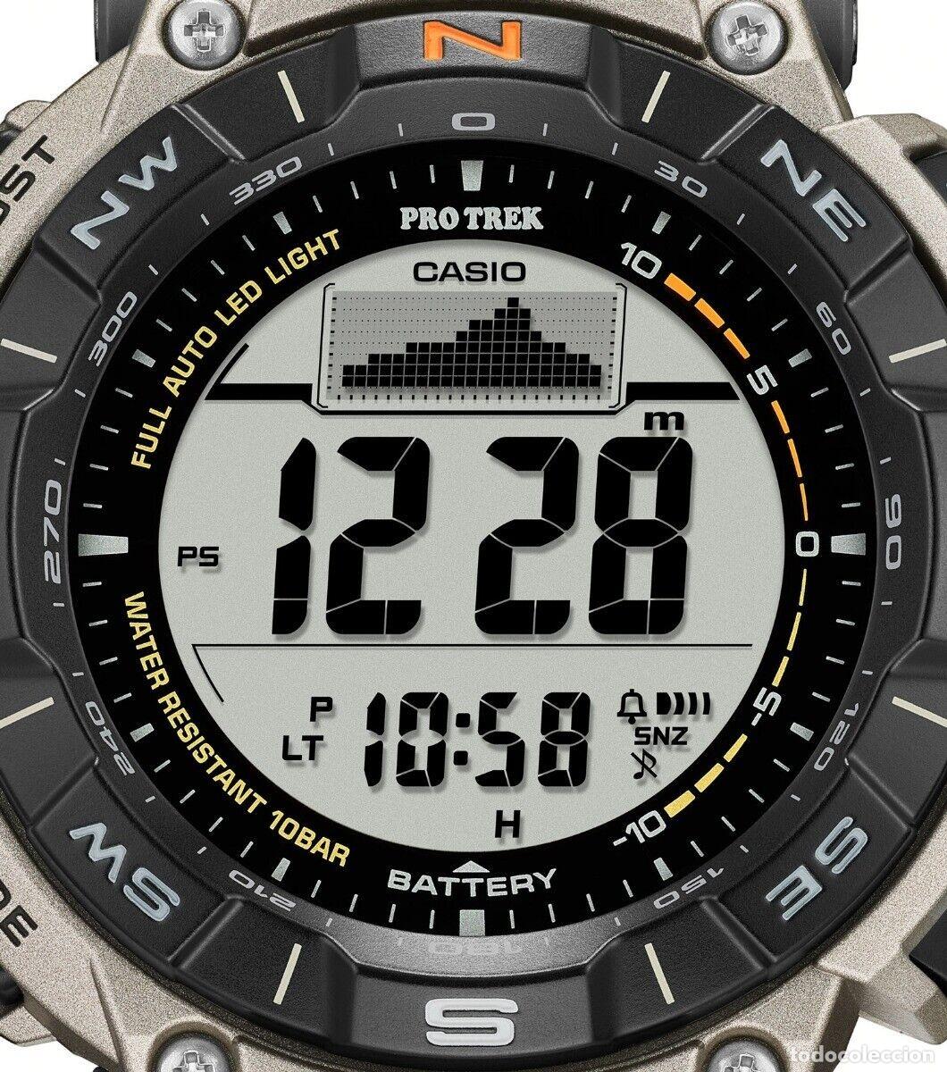 Relojes - Casio: CASIO PRO TREK PRG-340T-7ER aluminio - Foto 3