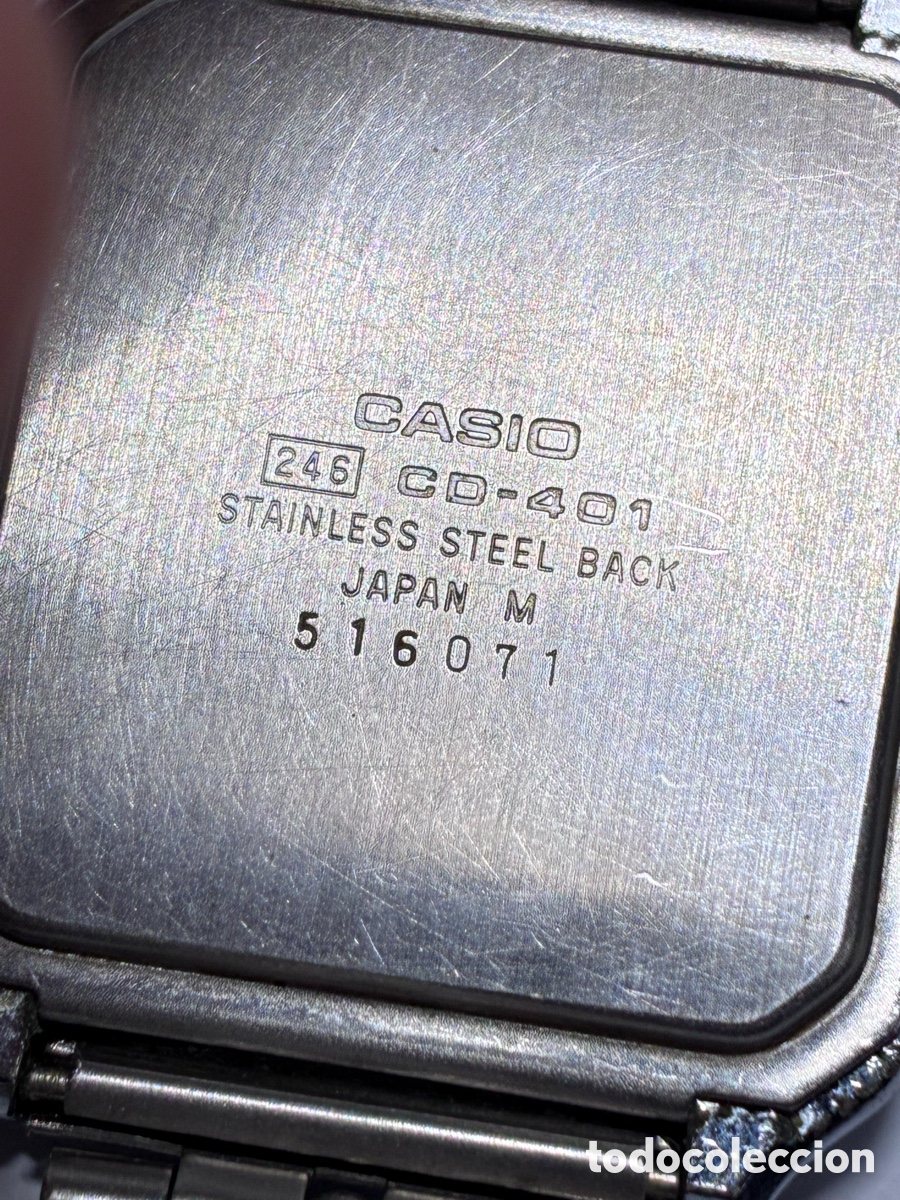 Relojes - Casio: Casio CD-401 Calculadora Reloj Module 246 Data Bank /CR35-07 - Foto 2
