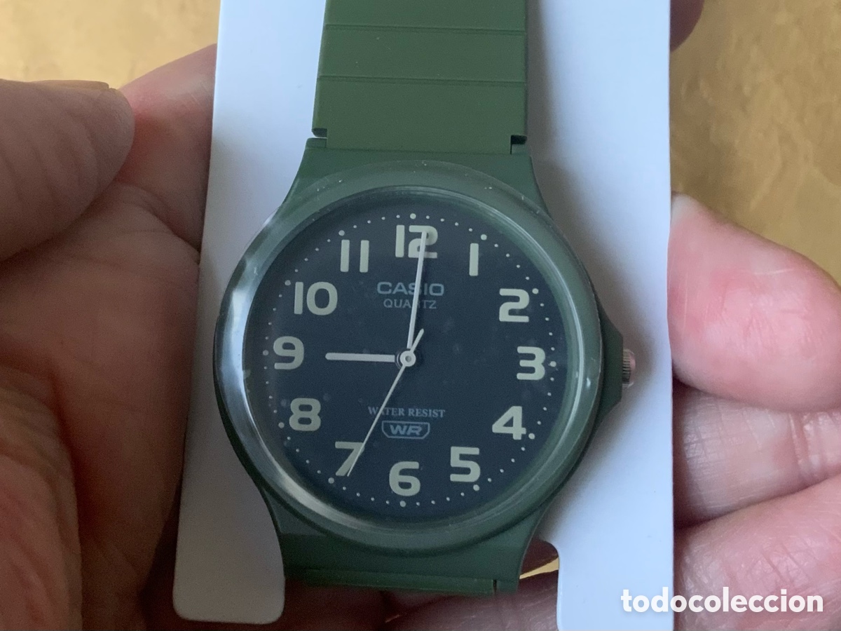 Relojes - Casio: RELOJ CASIO 1330 SIN ESTRENAR CAUCHO VERDE CAQUI - Foto 2