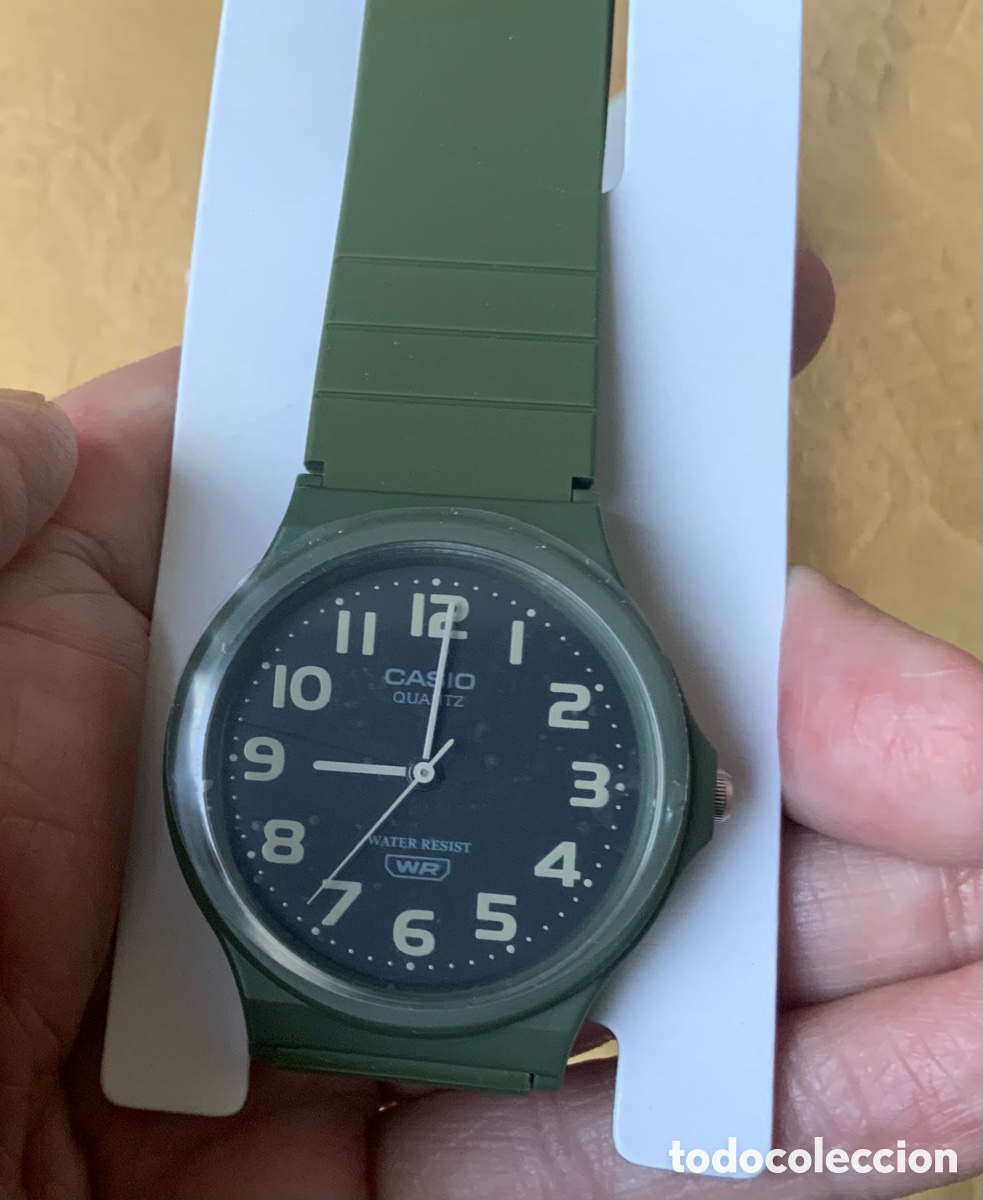Relojes - Casio: RELOJ CASIO 1330 SIN ESTRENAR CAUCHO VERDE CAQUI - Foto 5