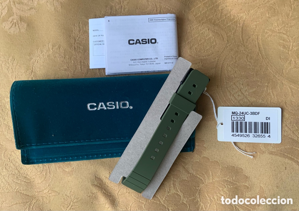 Relojes - Casio: RELOJ CASIO 1330 SIN ESTRENAR CAUCHO VERDE CAQUI - Foto 7