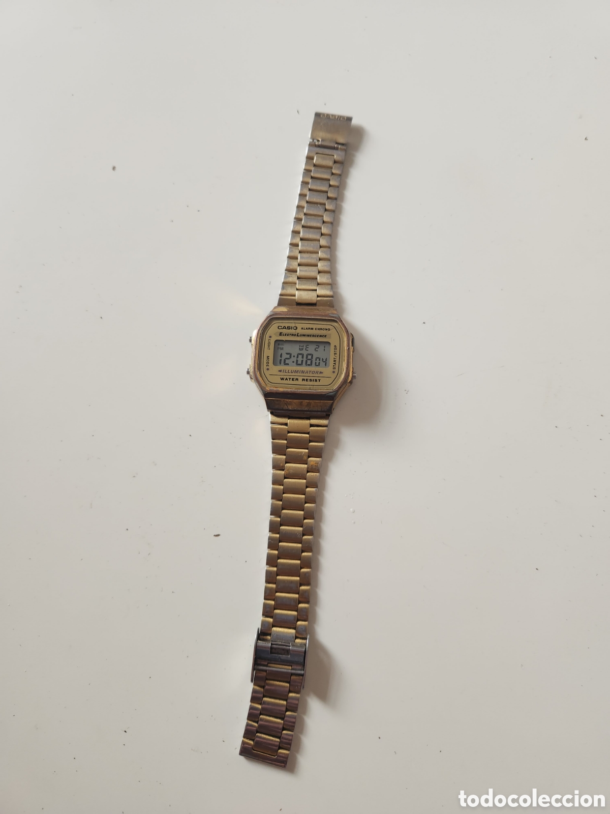 Rel&oacute;gios Casio: RELOJ CASIO DIGITAL A168. DORADO. FUNCIONANDO