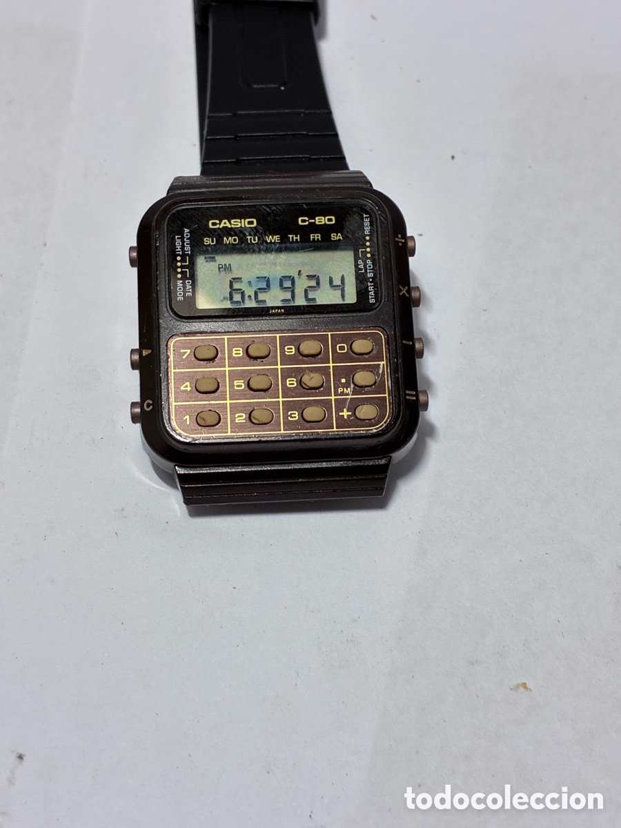 Relojes - Casio: Reloj Casio C 80 calculadora primero