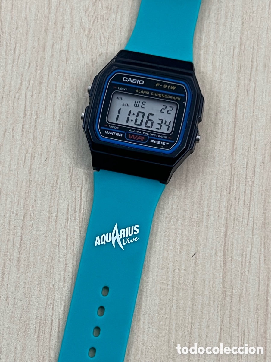 Orologi - Casio: ✅ Reloj Casio F-91 mod 593 KOREA a&ntilde;os 90
