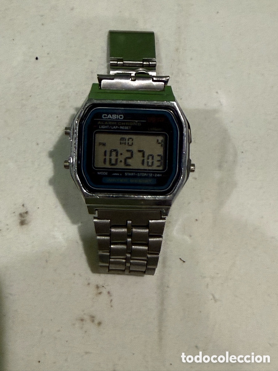 Relojes - Casio: Reloj Casio A159W m&oacute;dulo 593 digital vintage original funcionando perfecto a&ntilde;os 80.