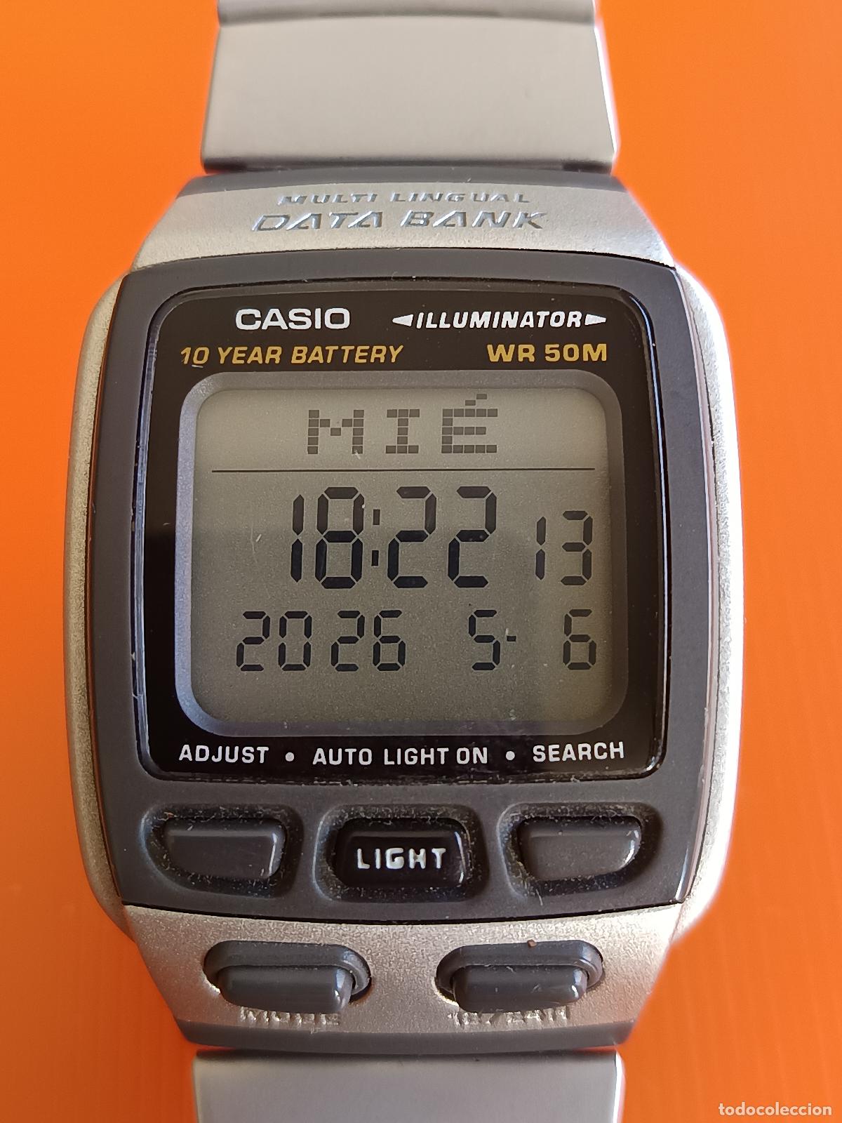 Relojes - Casio: RELOJ CASIO MULTI LINGUAL DATA BANK DB-37H, FUNCIONANDO, TELEMEMO 30, 13 IDIOMAS