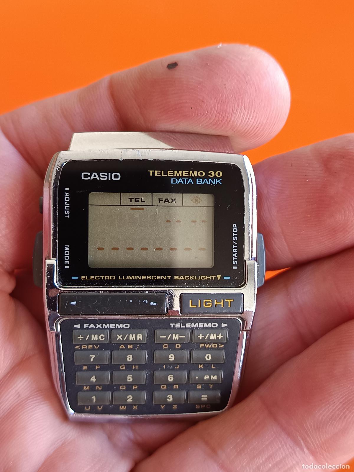 Relojes - Casio: RELOJ CASIO TELEMEMO 30, DATA BANK 1253 DBC-300, FUNCIONANDO, TELEMEMO 30, DEFECTO EN PATILLA - Foto 2