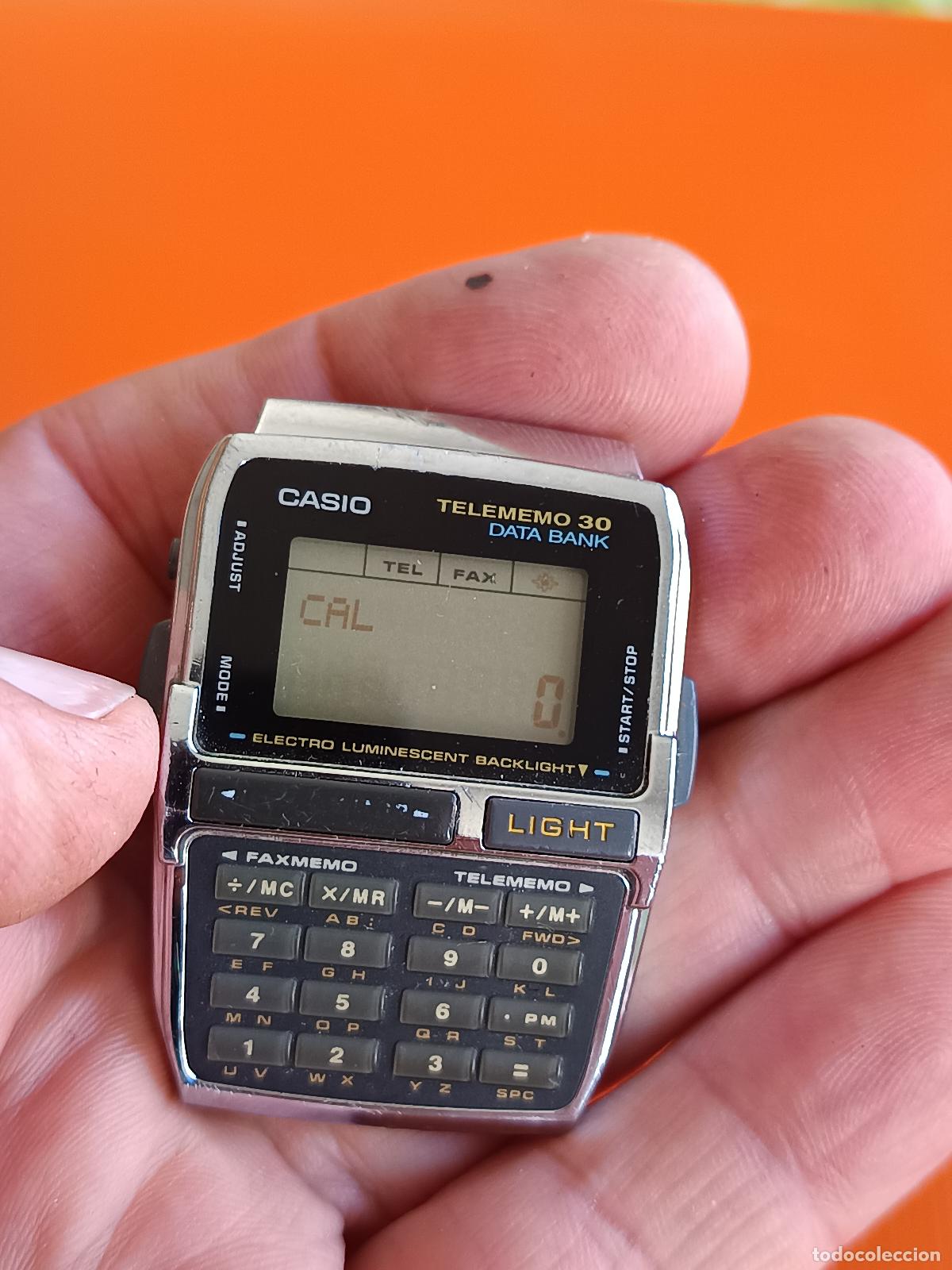 Relojes - Casio: RELOJ CASIO TELEMEMO 30, DATA BANK 1253 DBC-300, FUNCIONANDO, TELEMEMO 30, DEFECTO EN PATILLA - Foto 3