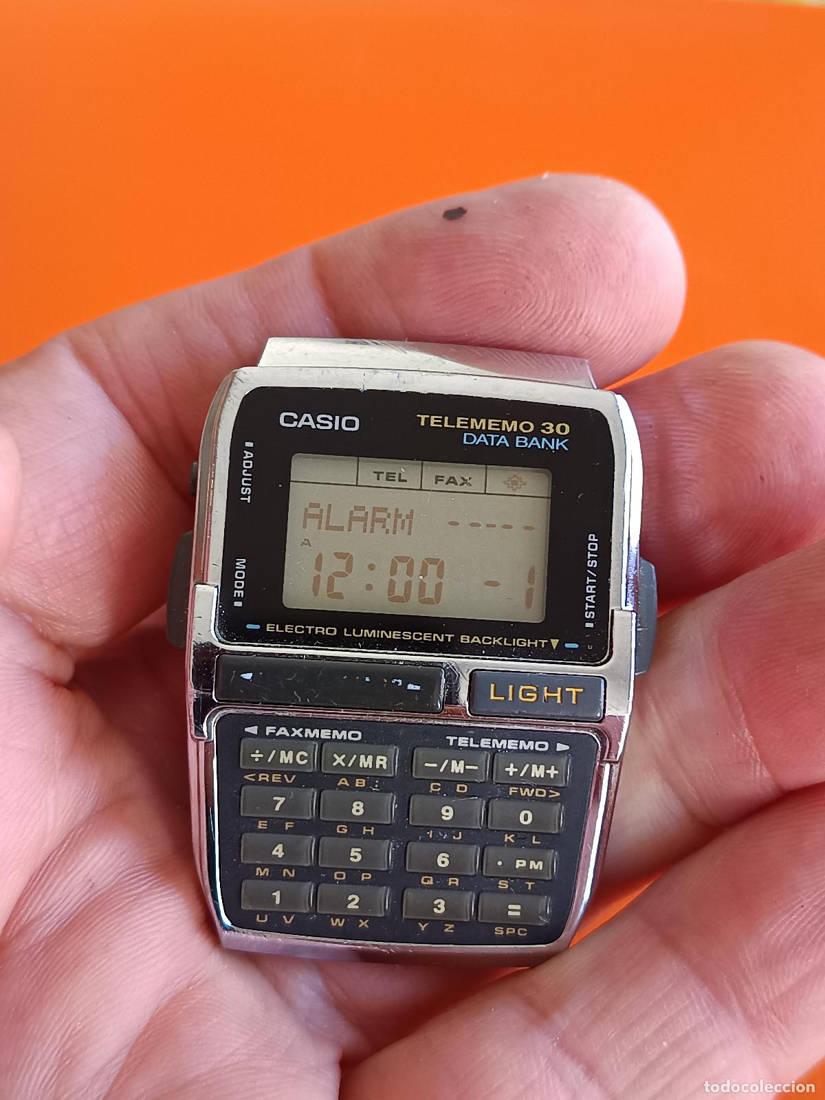 Relojes - Casio: RELOJ CASIO TELEMEMO 30, DATA BANK 1253 DBC-300, FUNCIONANDO, TELEMEMO 30, DEFECTO EN PATILLA - Foto 4