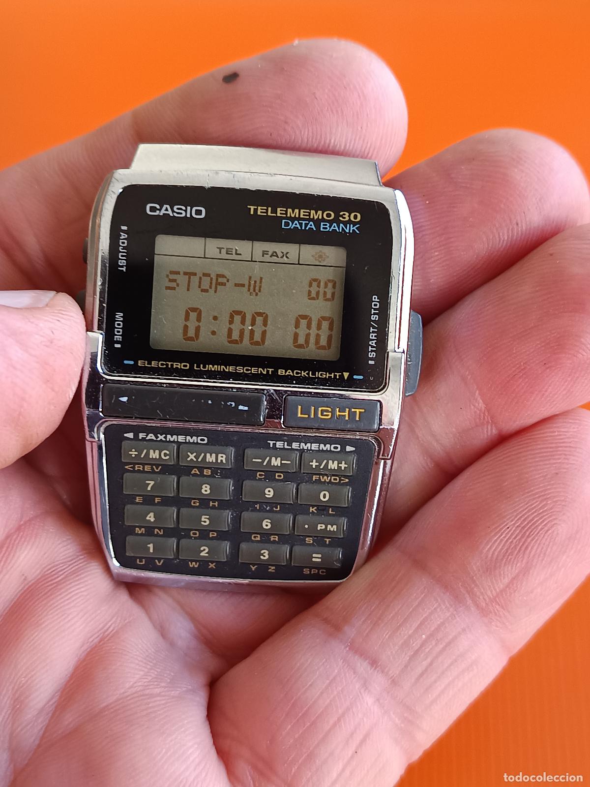 Relojes - Casio: RELOJ CASIO TELEMEMO 30, DATA BANK 1253 DBC-300, FUNCIONANDO, TELEMEMO 30, DEFECTO EN PATILLA - Foto 5