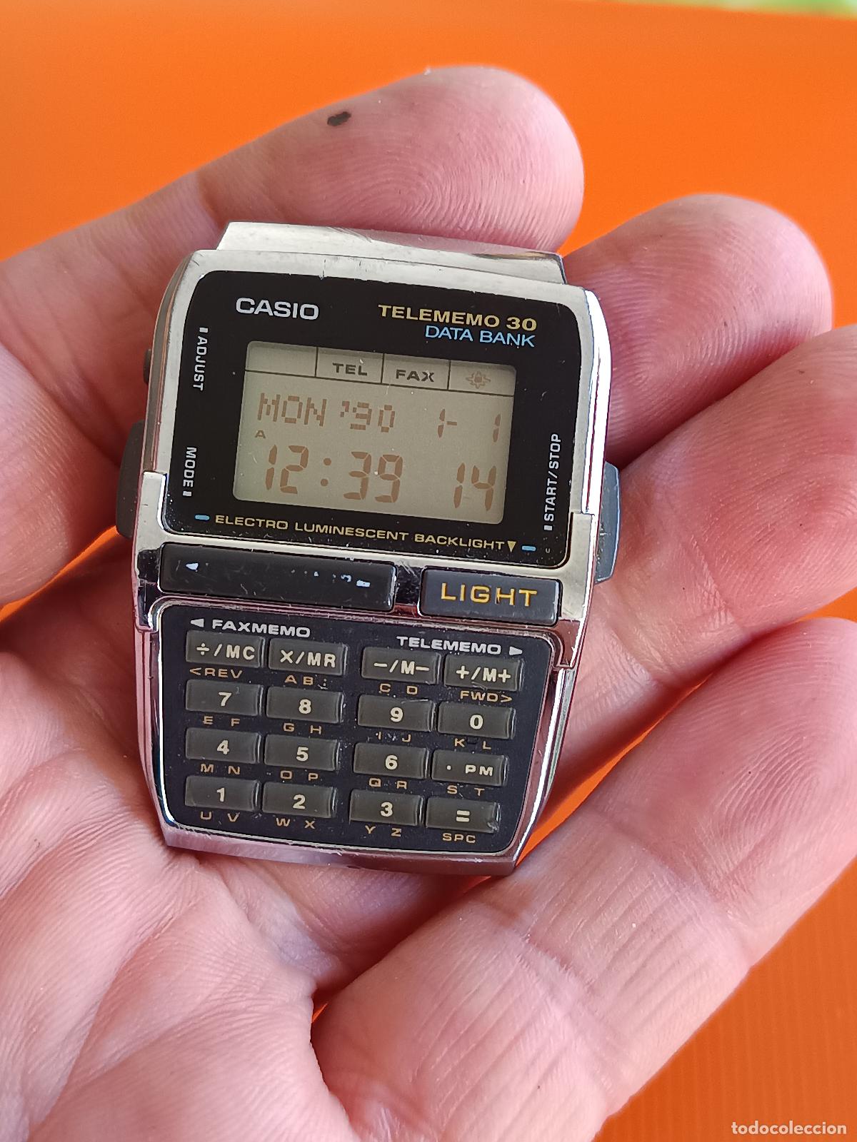Relojes - Casio: RELOJ CASIO TELEMEMO 30, DATA BANK 1253 DBC-300, FUNCIONANDO, TELEMEMO 30, DEFECTO EN PATILLA - Foto 6