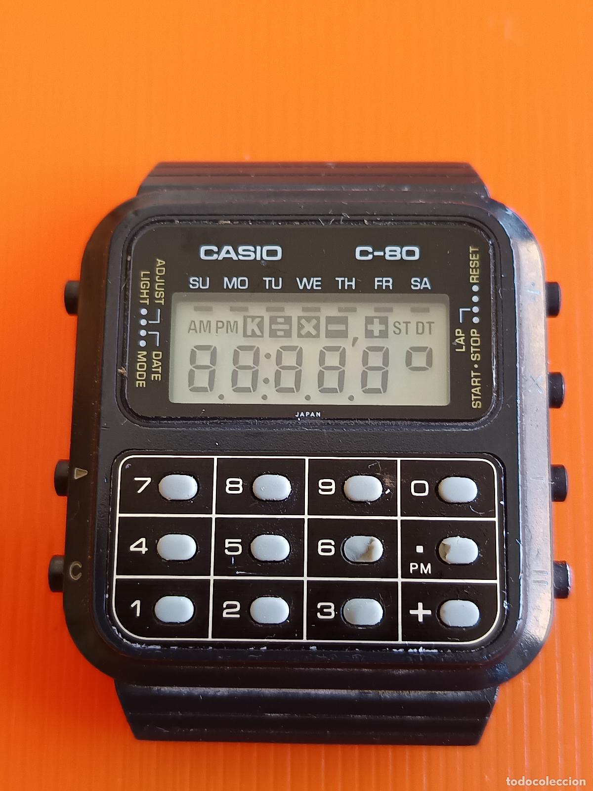 Relojes - Casio: RELOJ CASIO 133, C - 80 CALCULADORA MADE IN JAPAN.