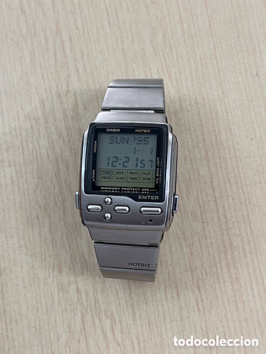Relojes - Casio: ✅ Rare Vintage Casio Hotbiz Memory Protect DB-2000 Men&rsquo;s Digital Watch JDM 1990s