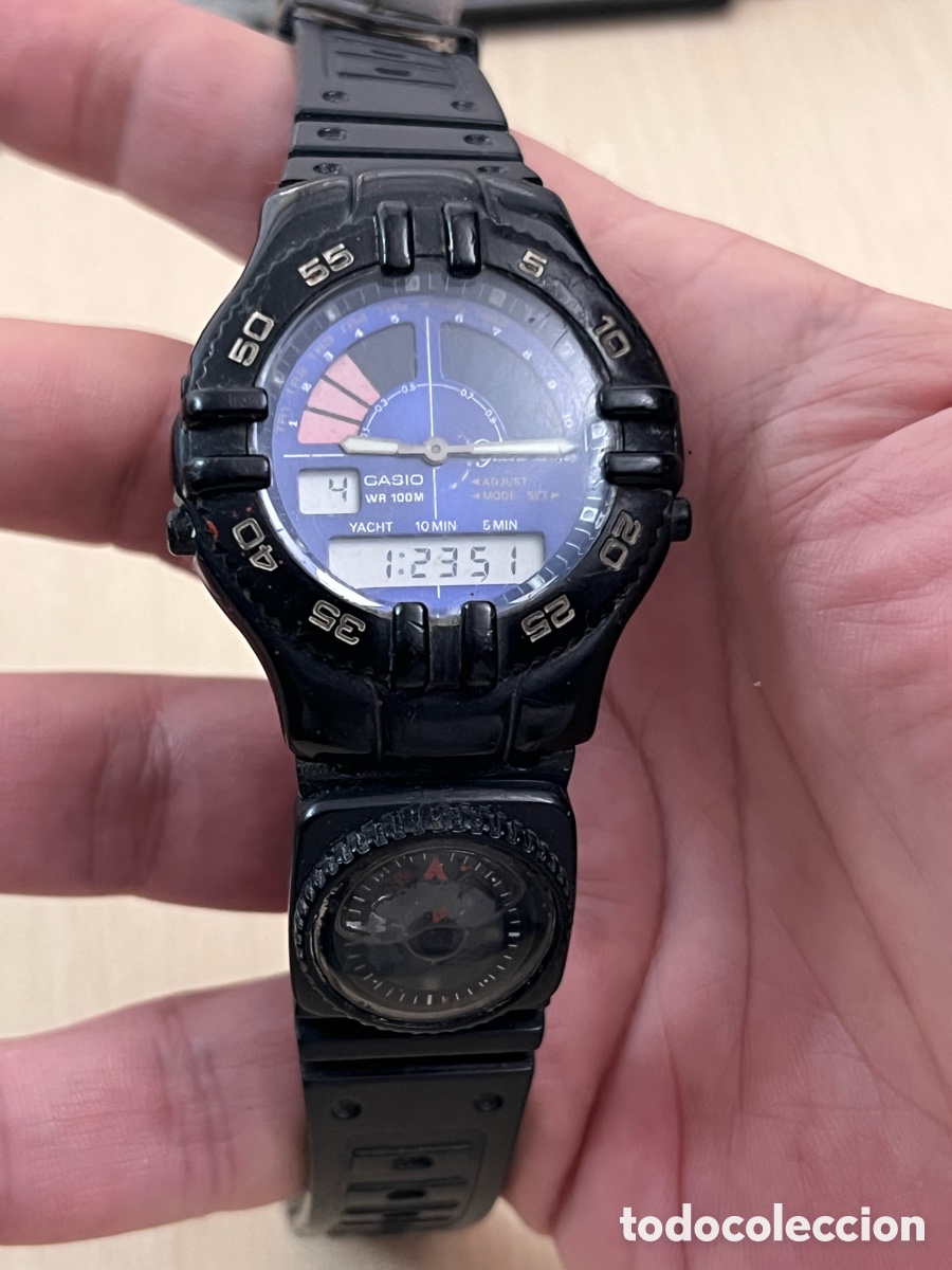 Montres - Casio: ✅ Reloj CASIO AW-300 ana-digi mod: 389 con br&uacute;jula Jap&oacute;n vintage