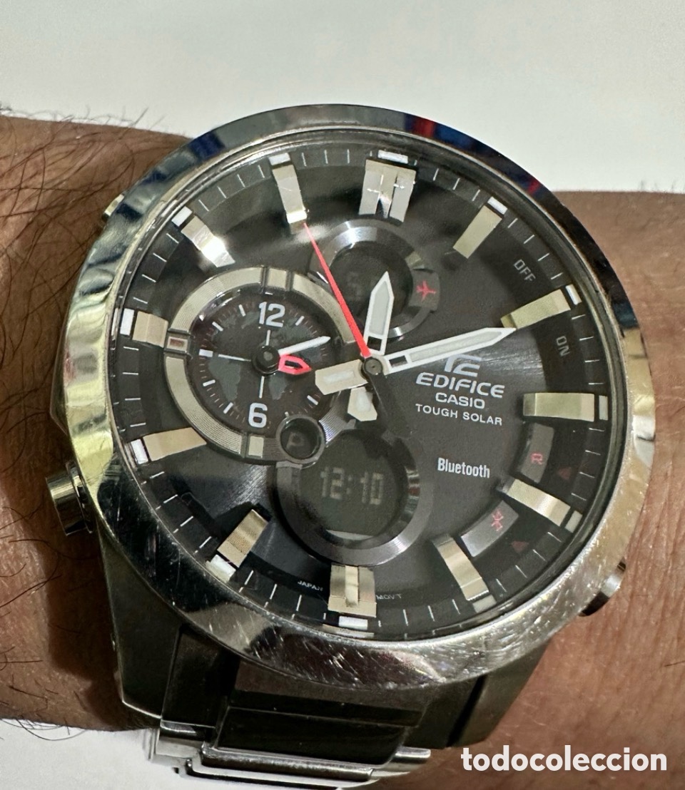 Montres - Casio: RELOJ CASIO ECB-500D EDIFICE SOLAR BLUETOOTH DE ACERO PARA HOMBRE COMO NUEVO