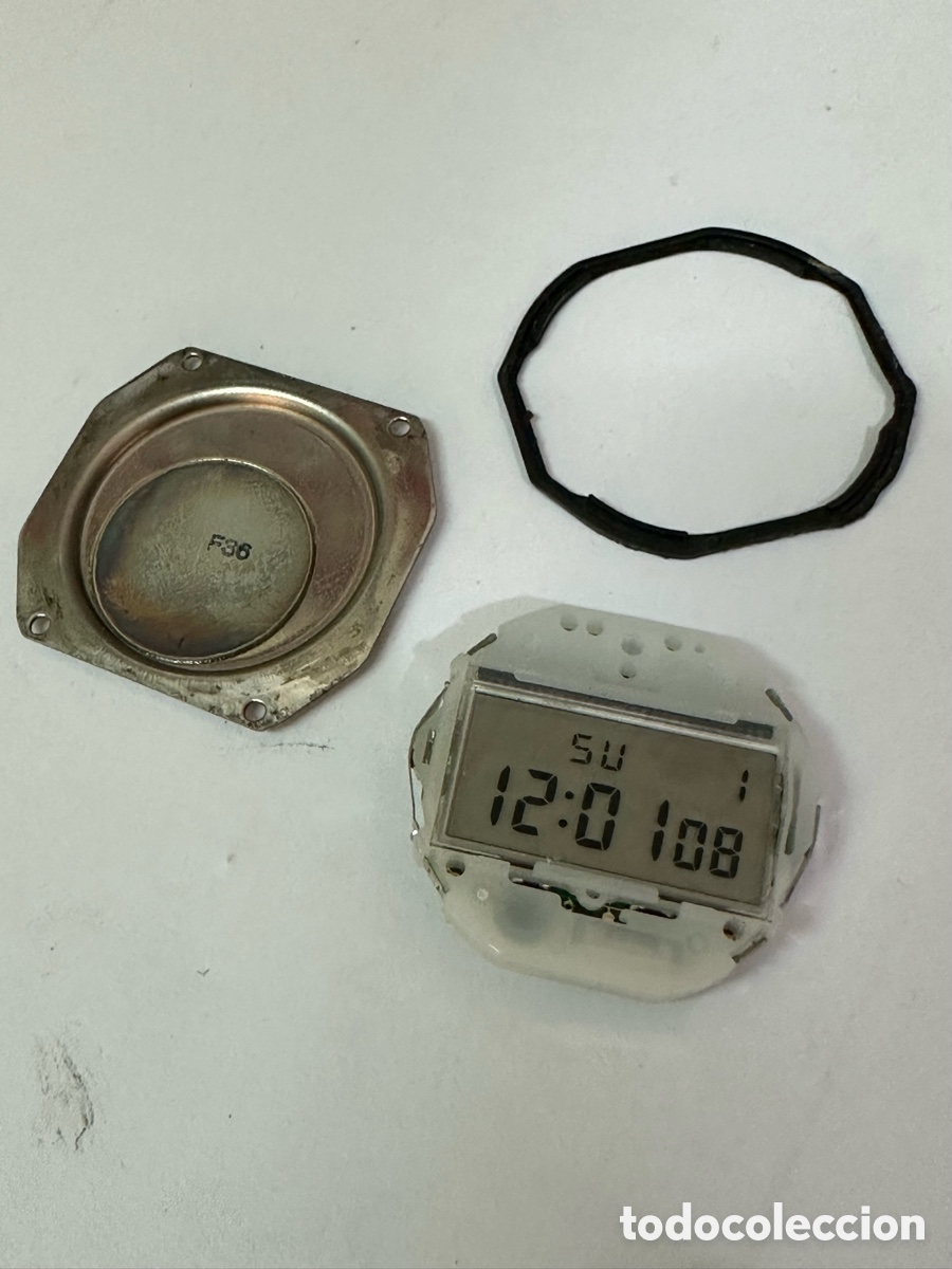 Montres - Casio: Maquinaria y tapa CASIO F-91W funcionando perfectamente
