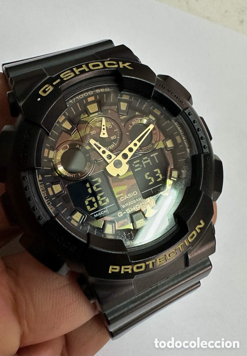 Montres - Casio: reloj CASIO GA-100F G-SHOCK Esfera MILITAR PROTECTION Original