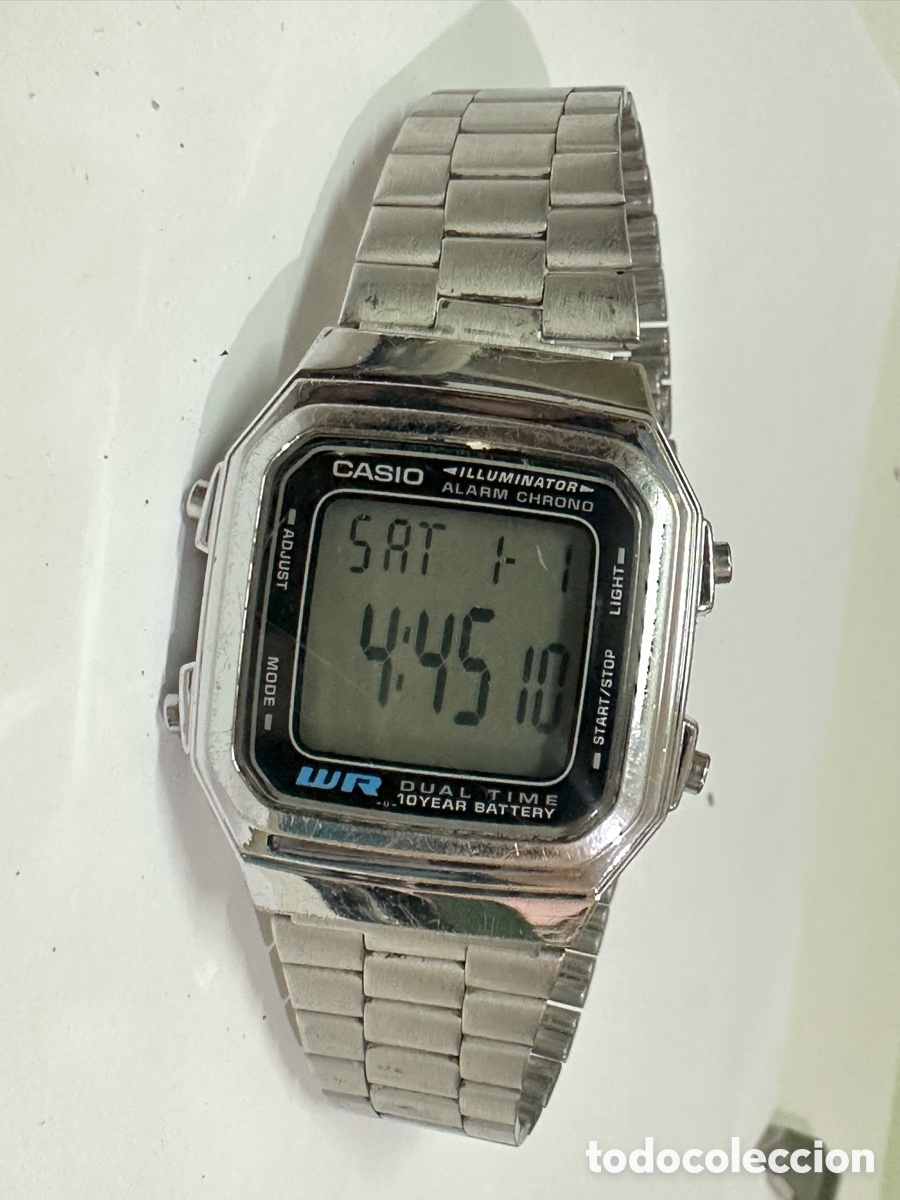 Montres - Casio: Antiguo Reloj CASIO A178W Alarm Chrono DUAL TIME Vintage