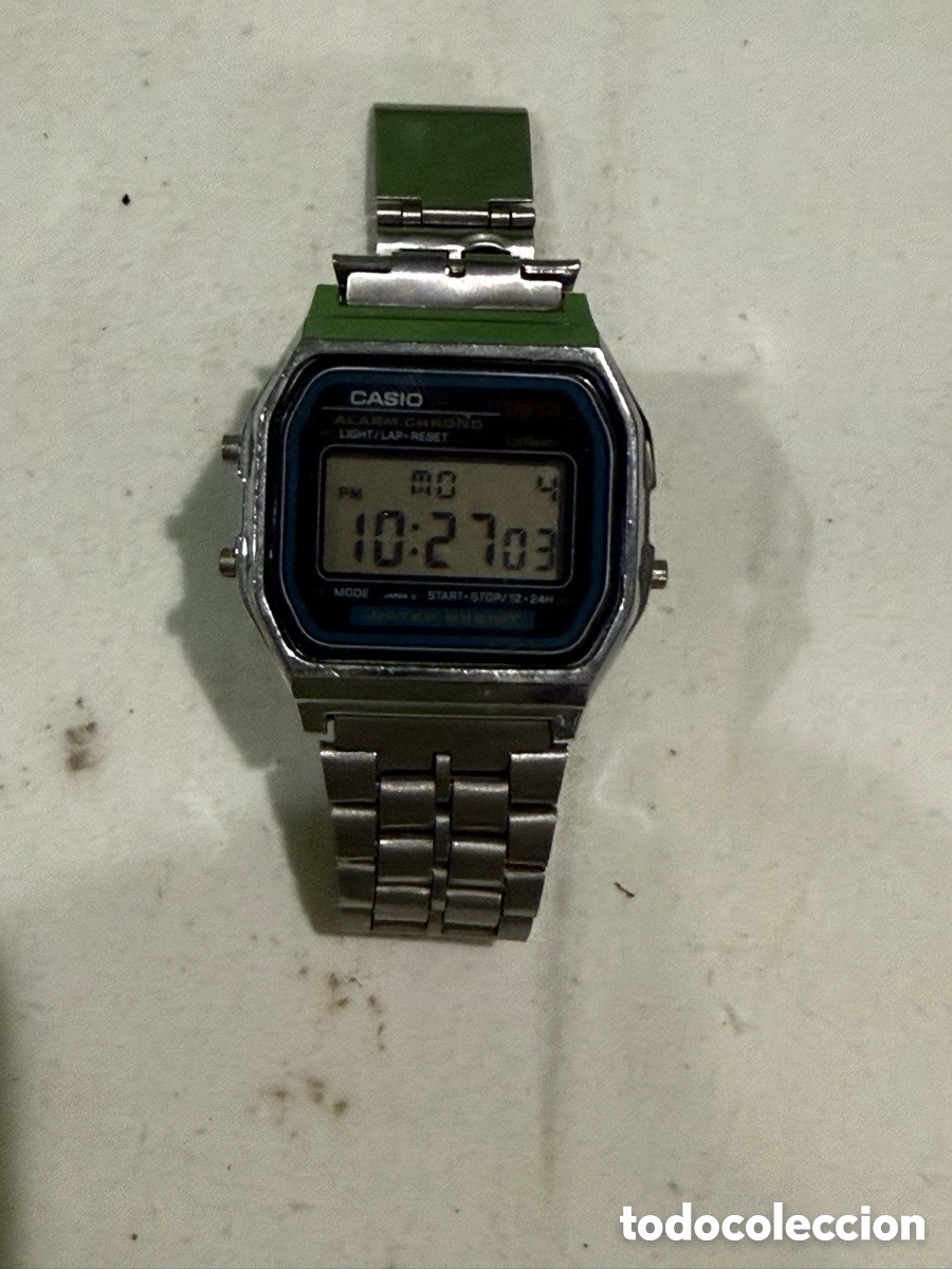 Montres - Casio: Reloj Casio A159W m&oacute;dulo 593 digital vintage original funcionando perfecto a&ntilde;os 80.