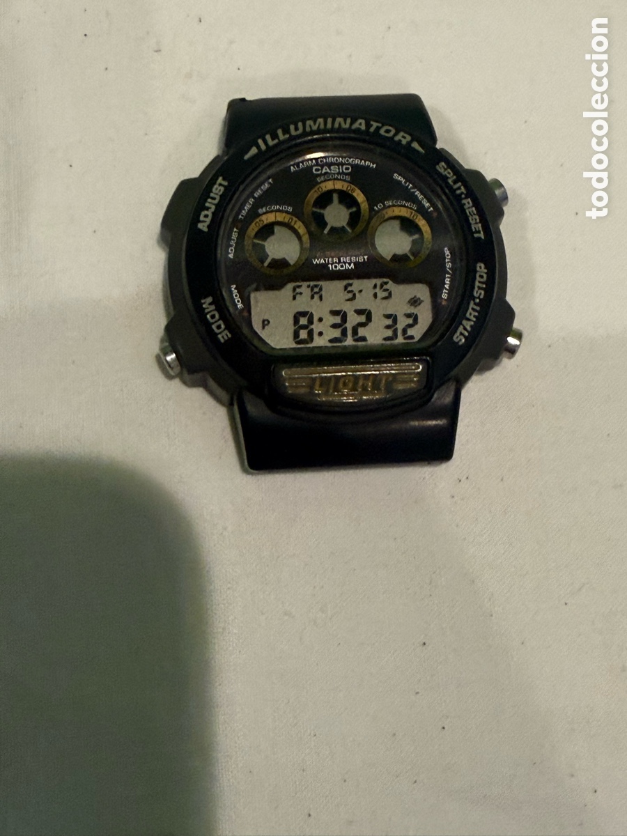 Montres - Casio: Reloj Casio Illuminator digital vintage funcionando pila nueva sin correa