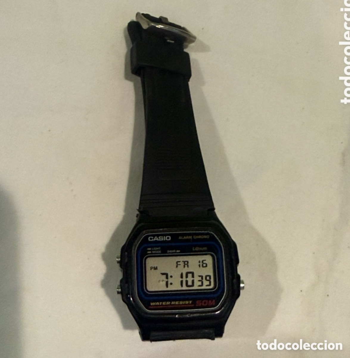Montres - Casio: Reloj vintage Casio W-59 digital original funcionando pila nueva retro Jap&oacute;n
