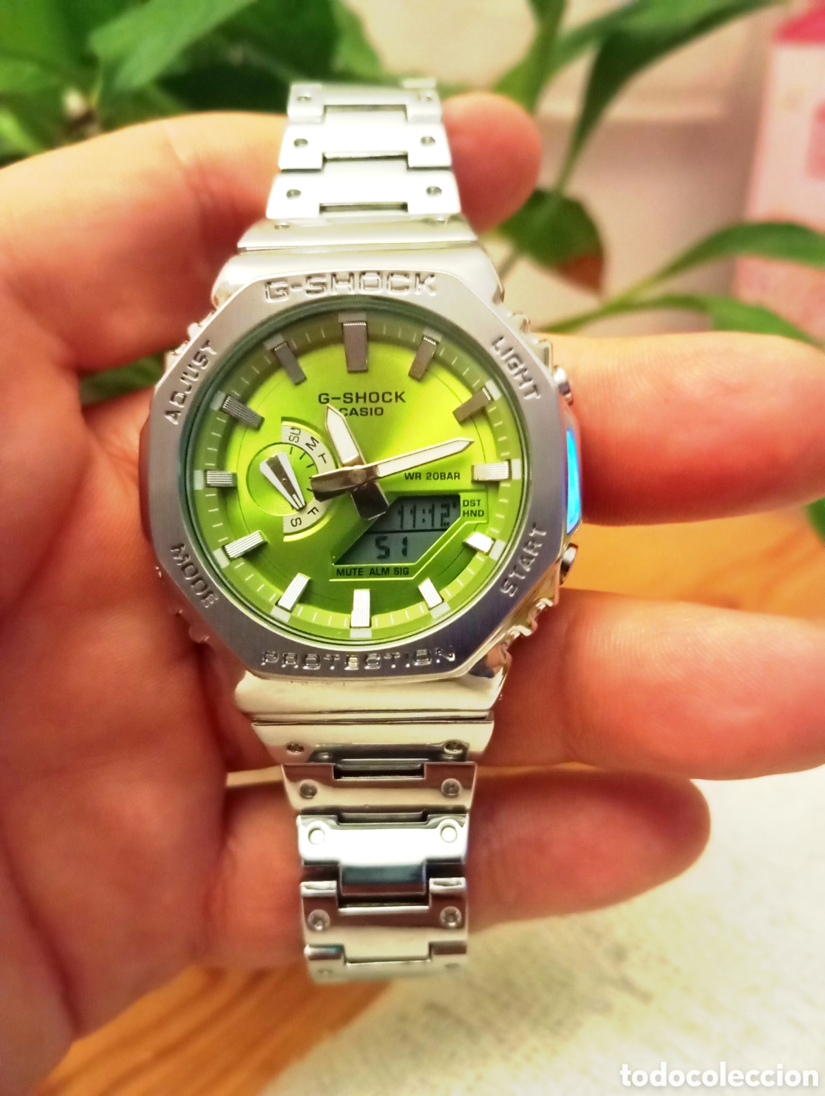 Relojes - Casio: Reloj Casio GShock plateado y verde - Foto 7