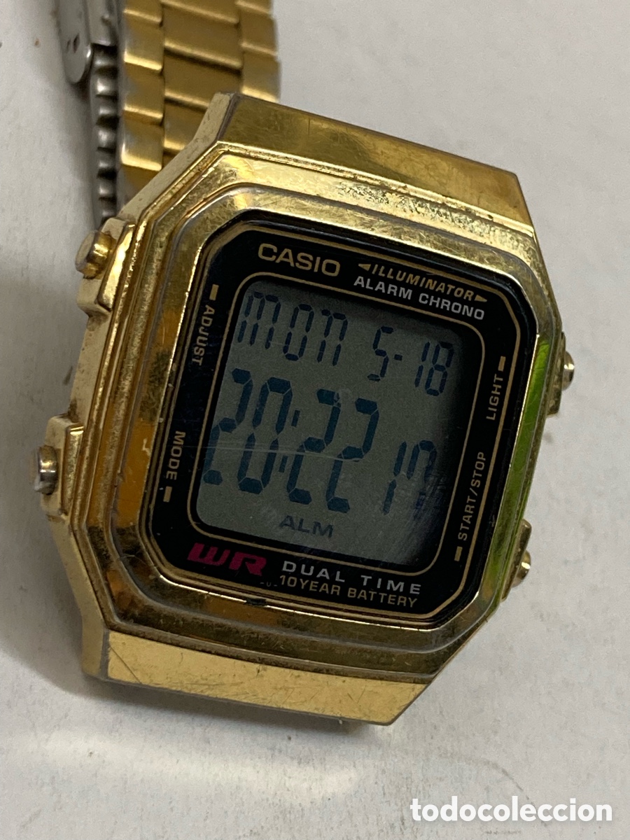 Relojes - Casio: Reloj Casio A178W dorado/CR40-07 - Foto 2