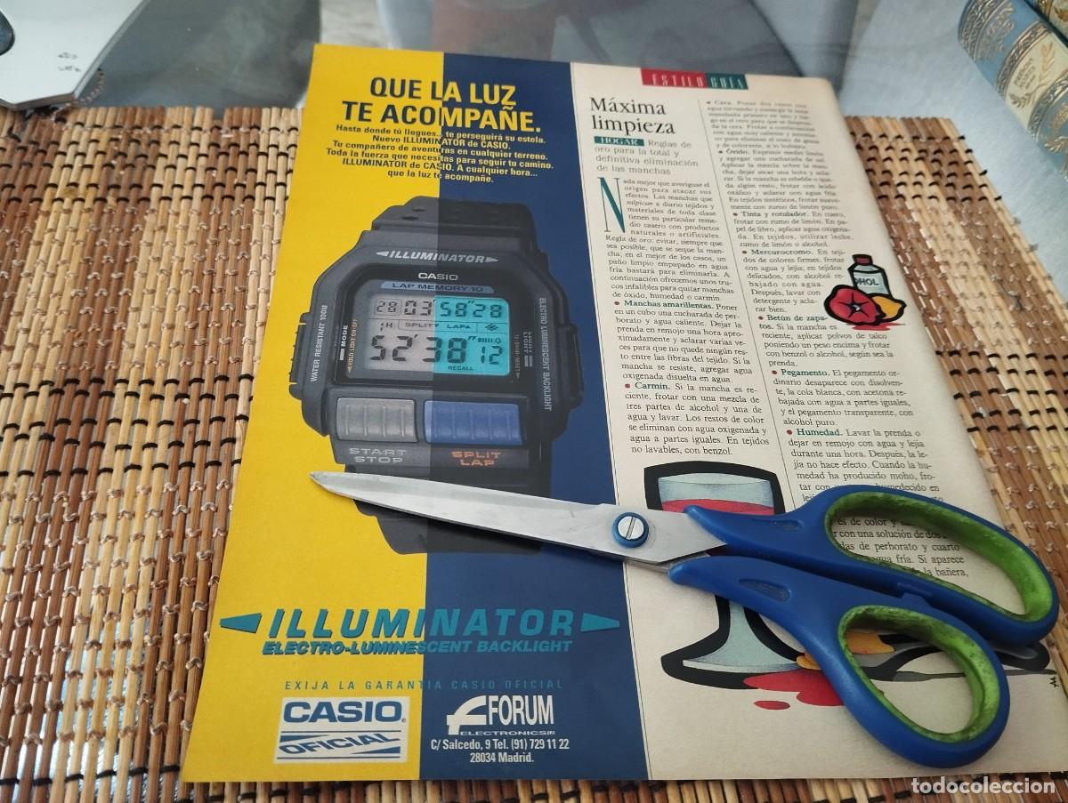 Montres - Casio: RELOJ CASIO ILLUMINATOR REVERSO WHISKY DYC ANUNCIO PUBLICIDAD REVISTA 1995