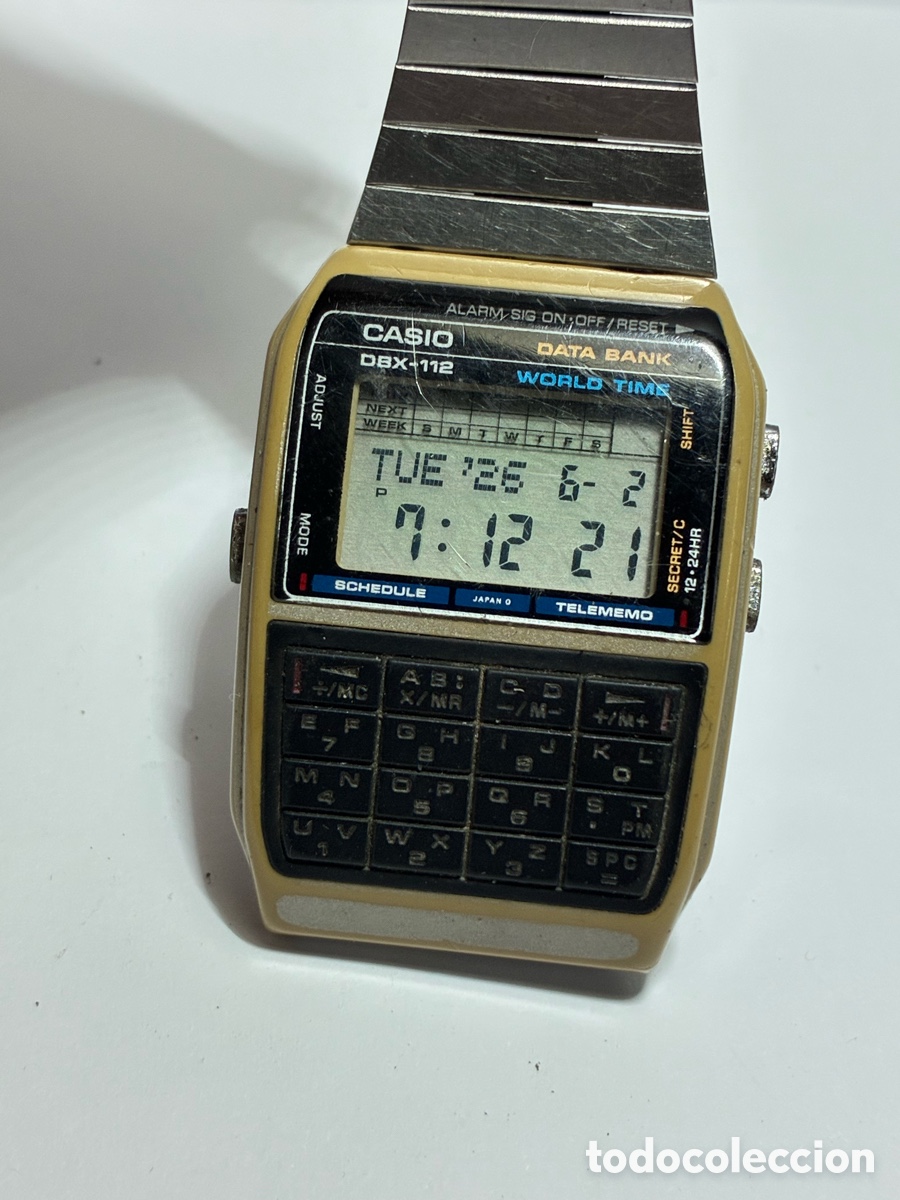 Relojes - Casio: Reloj Casio Data Bank DBX-112 Japan vintage