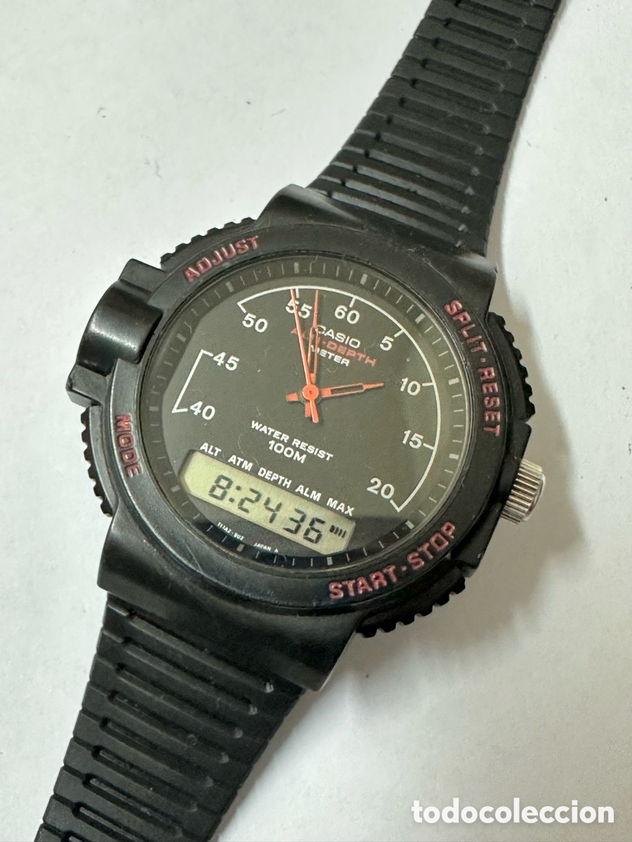 Relojes - Casio: Reloj CASIO ARW-320 ALTI-DEPTH METER Jap&oacute;n Vintage