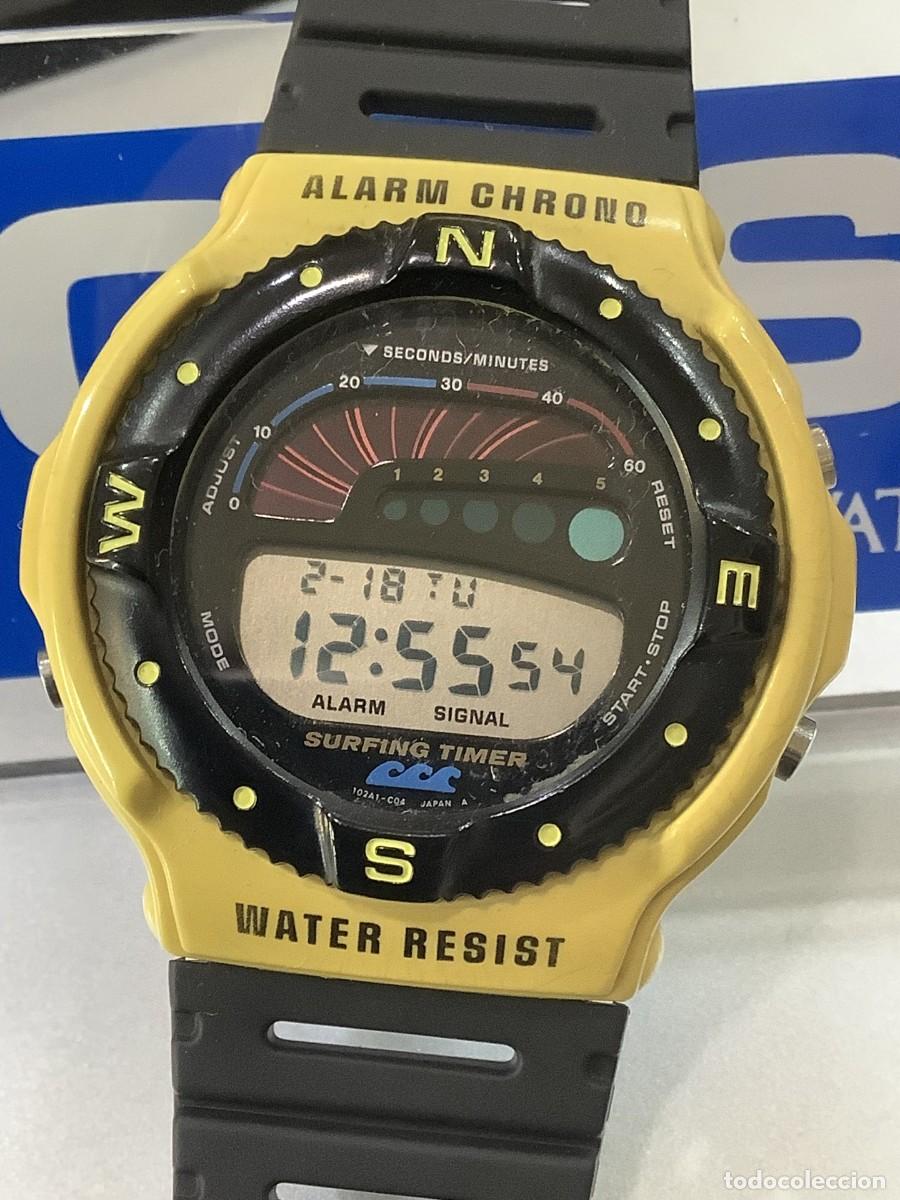 Relojes - Casio: RELOJ CASIO SUF 100 &rdquo; SURFING TIMER &rdquo; &iexcl;&iexcl; JAPAN A&Ntilde;O 1989 !! (VER FOTOS)