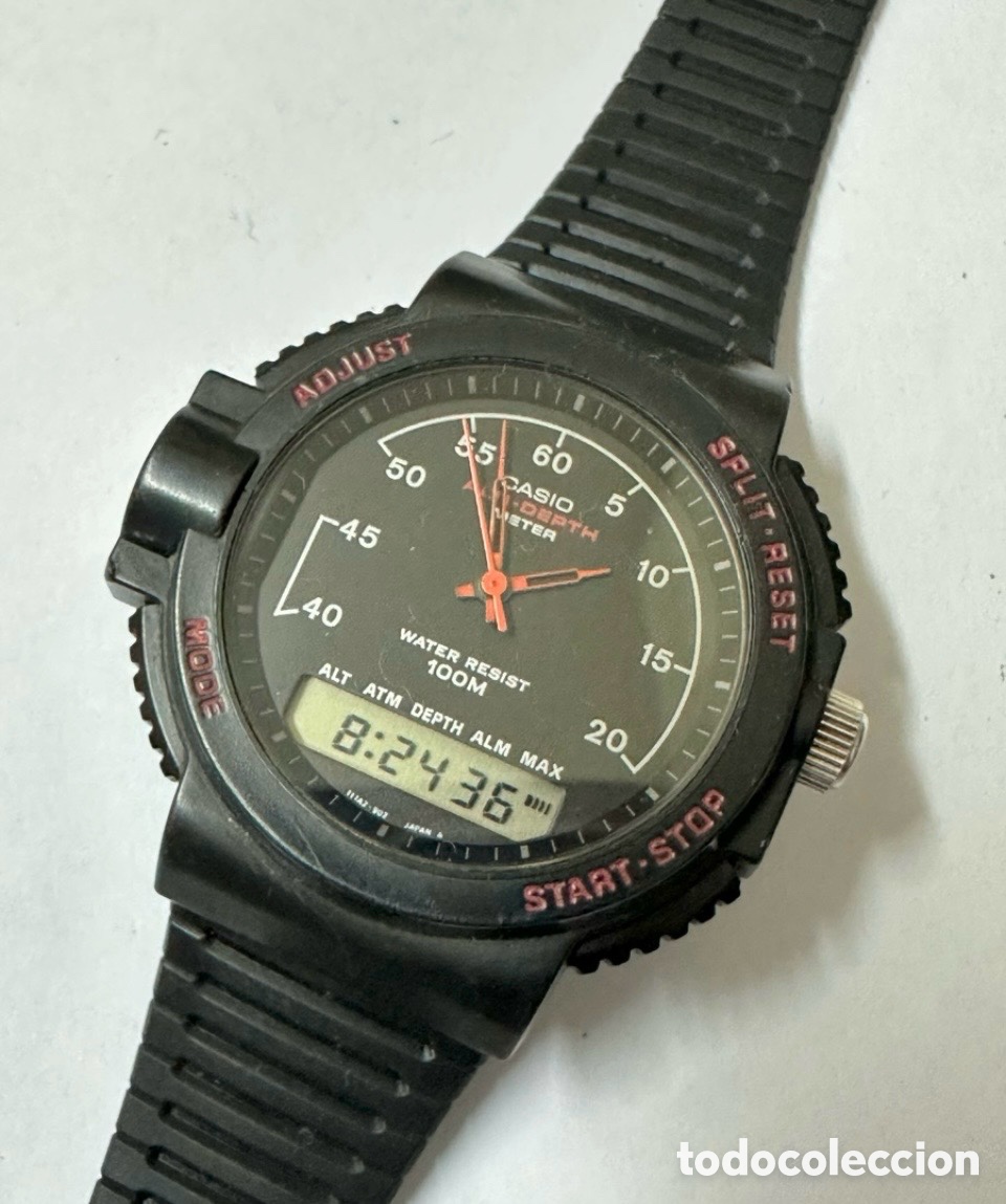 Rel&oacute;gios Casio: Antiguo Reloj CASIO ARW-320 ALTI-DEPTH METER Jap&oacute;n Vintage