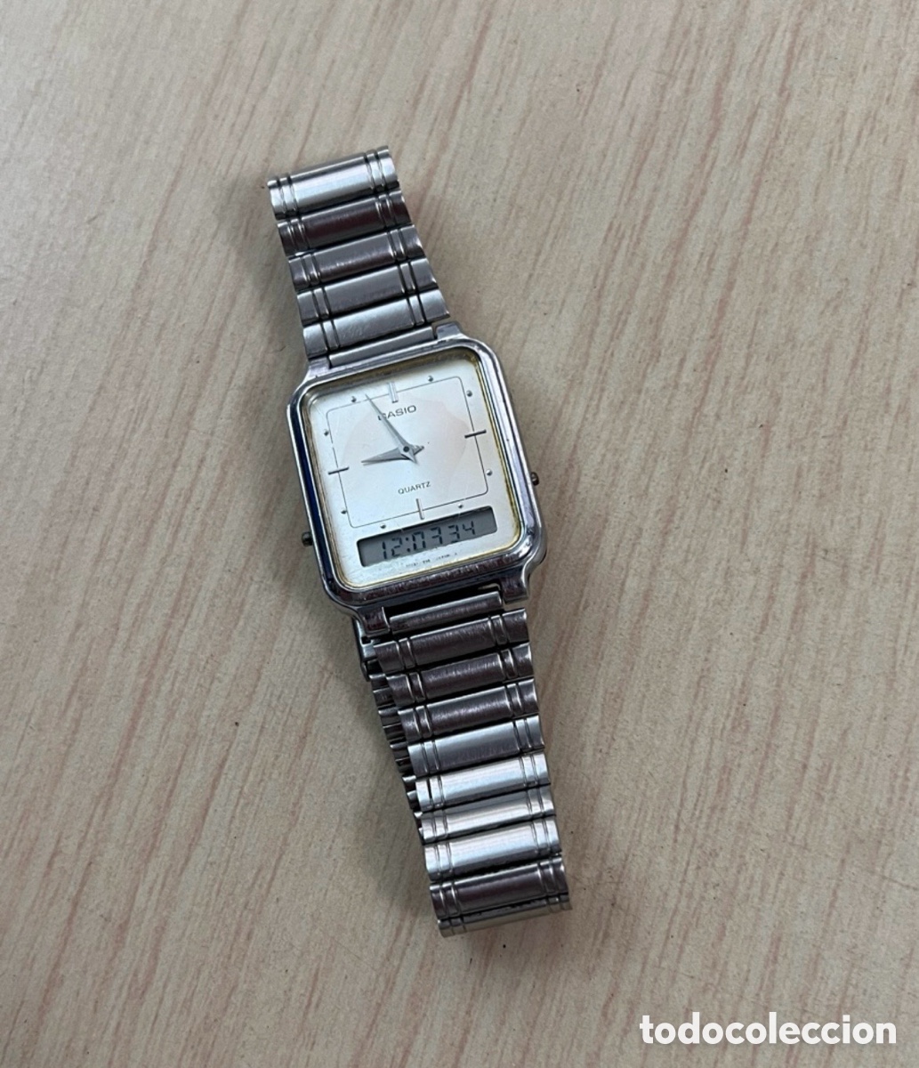 Rel&oacute;gios Casio: ✅ reloj CASIO AQ-708 ANA-DIGI alarma chronografo Jap&oacute;n N