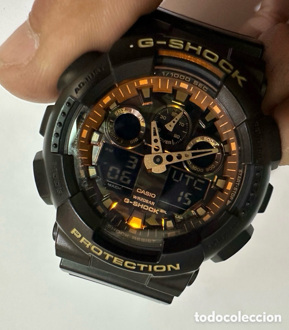 Rel&oacute;gios Casio: reloj CASIO GA-100F G-SHOCK Esfera MILITAR PROTECTION Original