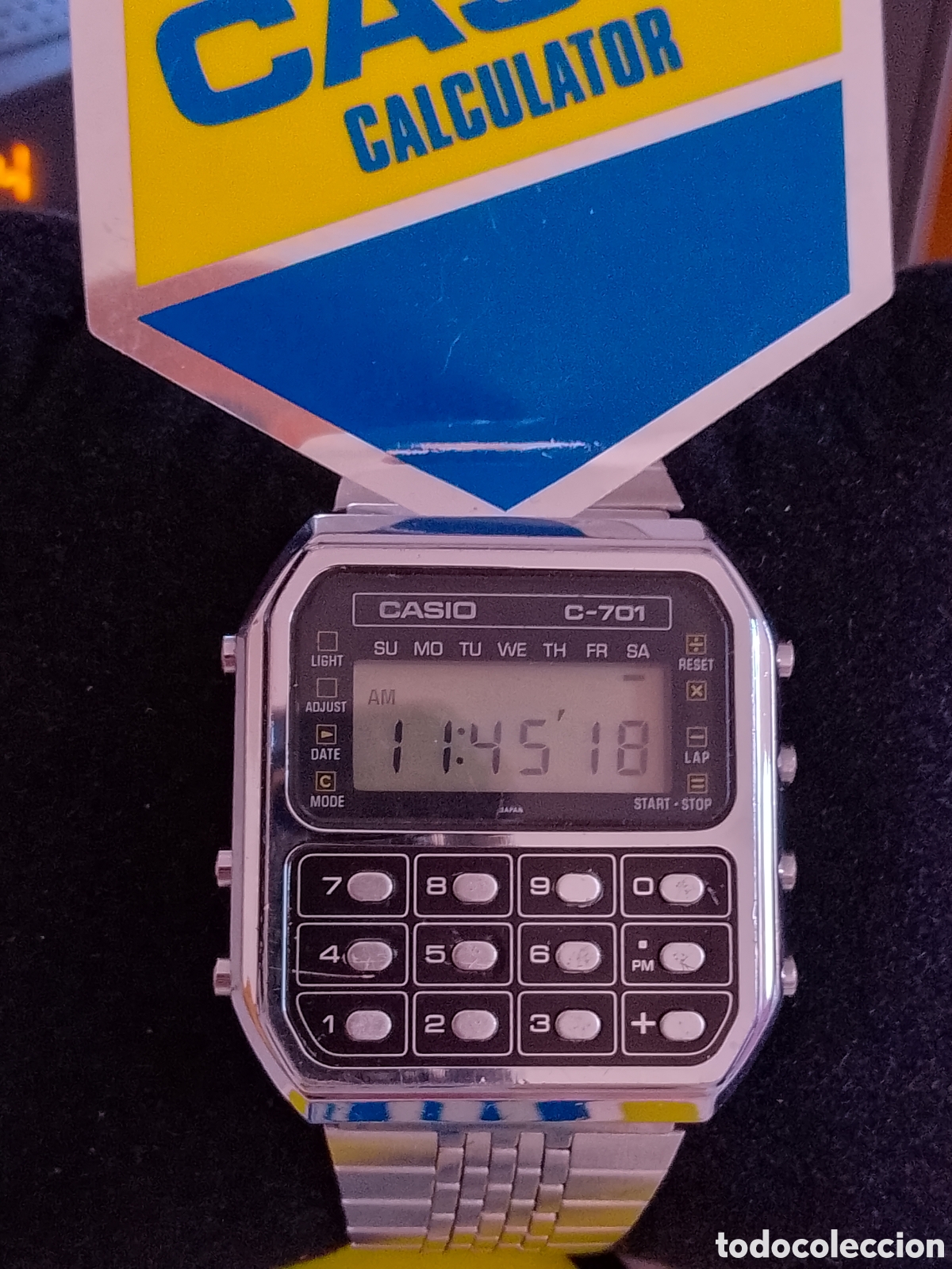 Relojes - Casio: 88.reloj Casio calculadora C-701 (Ojo ..Gris) - Foto 2